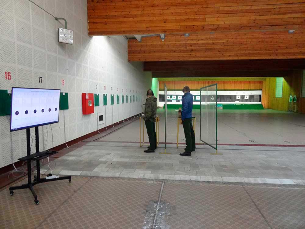 Подготовка спортсменов в лазерном тире Рубин