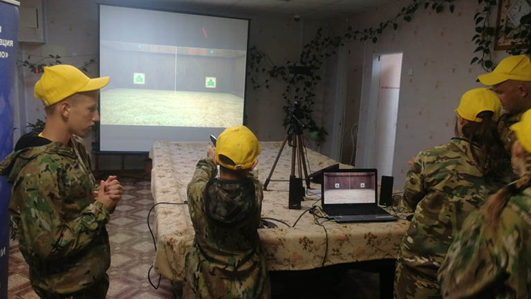 Лазерный тир Рубин в военно-спортивной игре «Юный Динамовец»