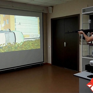 Стрельба в интерактивном тире Рубин с использованием моноблока (Видео)
