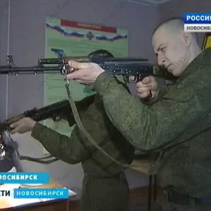 Лазерный тир в учебном центре Новосибирского военного училища (Видео)
