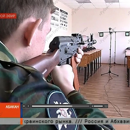 Лазерный тир в Хакассии на военно-спортивных мероприятиях (Видео)