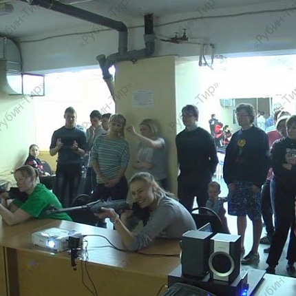 Командные соревнования по ГТО в лазерном электронном тире «Рубин» (Видео)