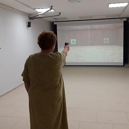 Установка лазерного тира Рубин в московской школе