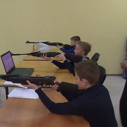Электронный тир Рубин для сдачи ГТО в школе г. Городец (Видео)